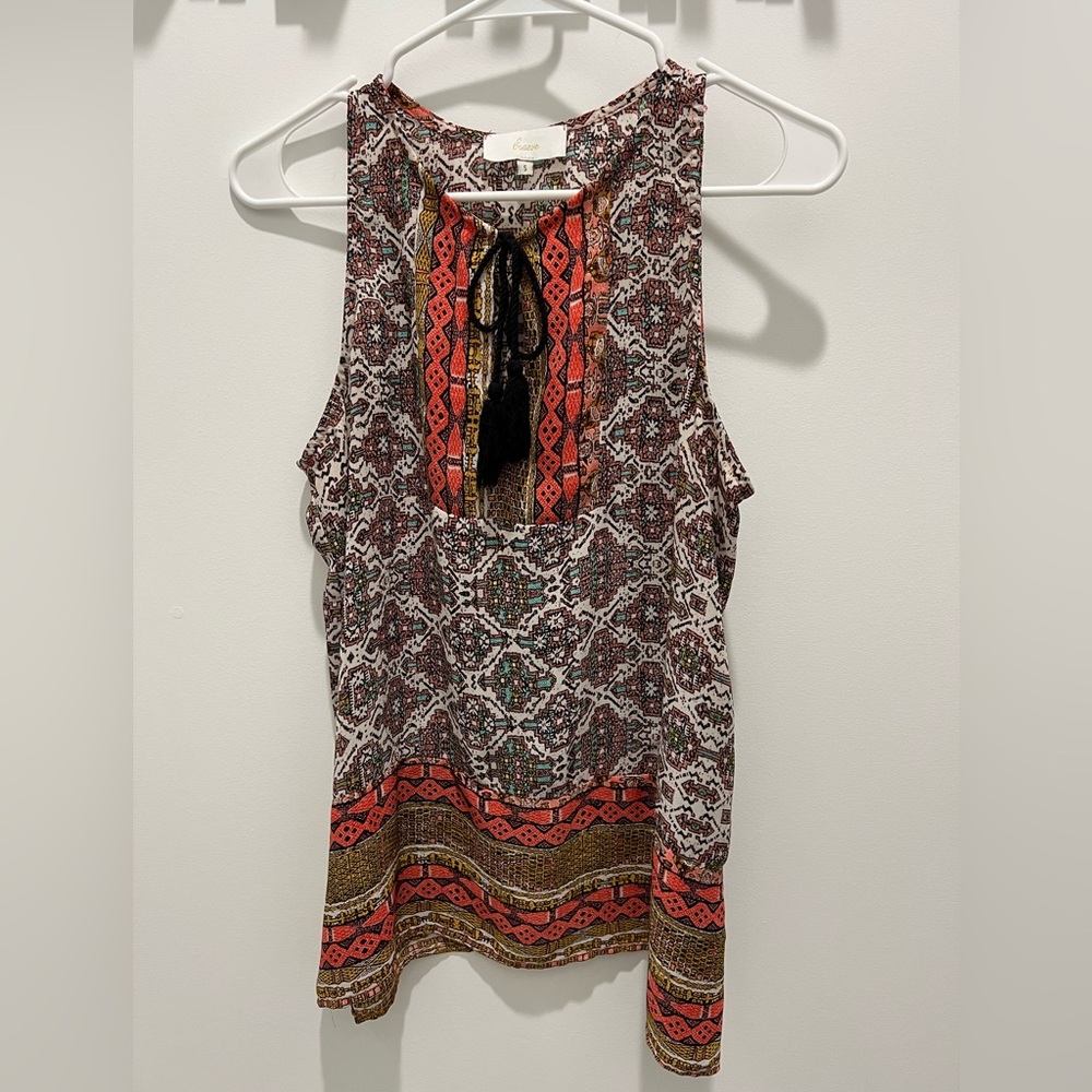 🧡🩵Crazy cute Aztec pattern flowy tank 🩵🧡